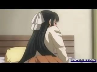 Charming hentai moderate gets fingered adult clip