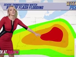 Meteorologist &lpar;zoey monroe&rpar; warns من humidity انزلاق في كما &lpar;michael vegas&rpar; الشرائح له كوك في لها كس - بحث ather الآن